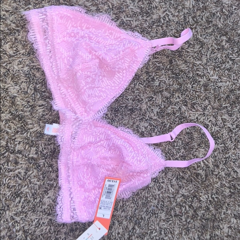 Pink Lace Bra